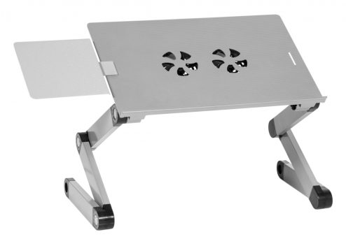 Стол для ноутбука Cactus CS-LS-T8-C серебристый