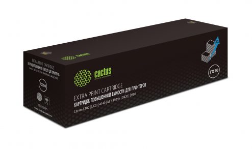 Картридж лазерный Cactus CS-FX10-MPS черный (3000стр.) для Canon L100/L120/4140/MF4380dn/D420/D480