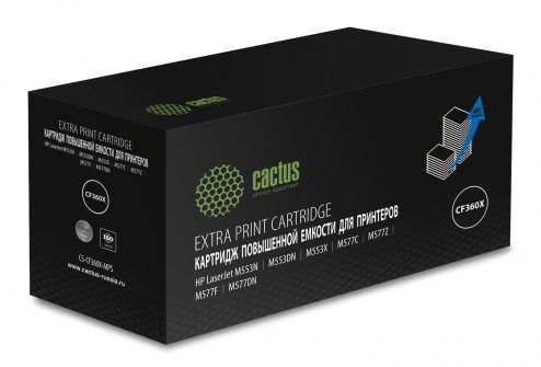 Картридж лазерный Cactus CS-CF360X-MPS черный (19000стр.) для HP CLJ M552dn/M553dn/M553N/M553x
