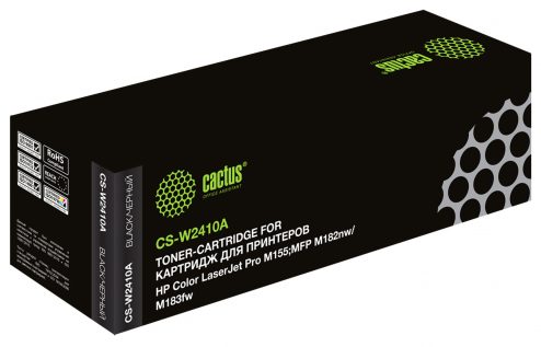 Картридж лазерный Cactus CS-W2410A W2410A черный (1050стр.) для HP Color LaserJet Pro M155;MFP M182nw/M183fw