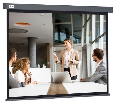 Экран Cactus 127×127см Wallscreen CS-PSW-127X127-SG 1:1 настенно-потолочный рулонный серый