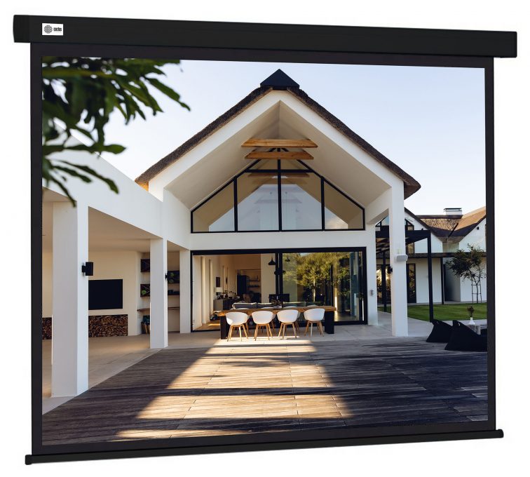 Экран Cactus 128×170.7см Wallscreen CS-PSW-128X170-BK 4:3 настенно-потолочный рулонный черный