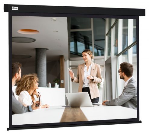 Экран Cactus 168×299см Wallscreen CS-PSW-168X299-BK 16:9 настенно-потолочный рулонный черный