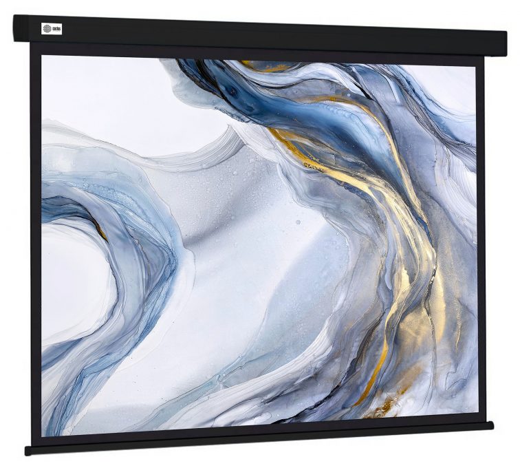 Экран Cactus 180×180см Wallscreen CS-PSW-180X180-BK 1:1 настенно-потолочный рулонный черный