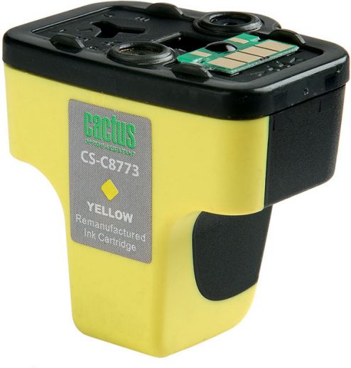 Картридж струйный Cactus CS-C8773 желтый для №177 HP PhotoSmart 3213/3313/8253/C5183/C6183/D7463 (11,4ml)