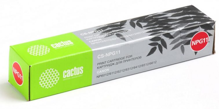Тонер-картридж Cactus CS-NPG11 для Canon NP6012/6112/6212/6312/6412/6512/6612 , 5000 стр.