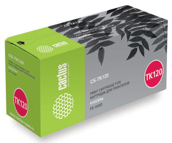 Тонер-картридж Cactus CS-TK120 для принтера Kyocera FS-1030D, черный, 7200 стр.