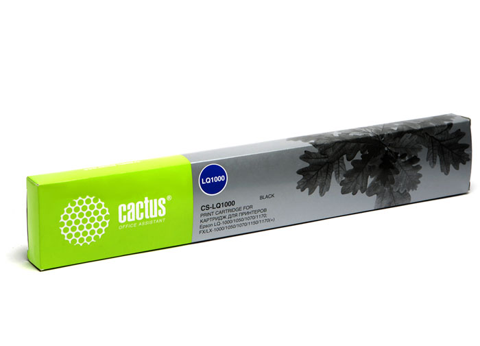 Картридж ленточный Cactus CS-LQ1000 черный для Epson LQ-1000/1050/1070/FX/LX 3400000 signs