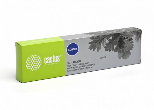 Картридж ленточный Cactus CS-LQ630 черный для Epson LQ630K/635K/730K 2000000 signs