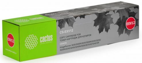 Тонер-картридж Cactus CS-EXV12 для МФУ Canon IR3035/3045/3530, черный, 24000 стр. (туба 1060 г.)