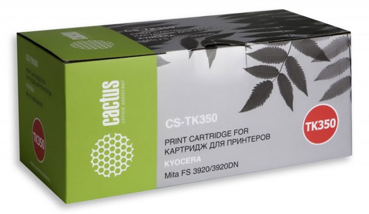 Тонер Картридж Cactus CS-TK350 черный для Kyocera Mita FS 3920/3920DN (15000стр.)