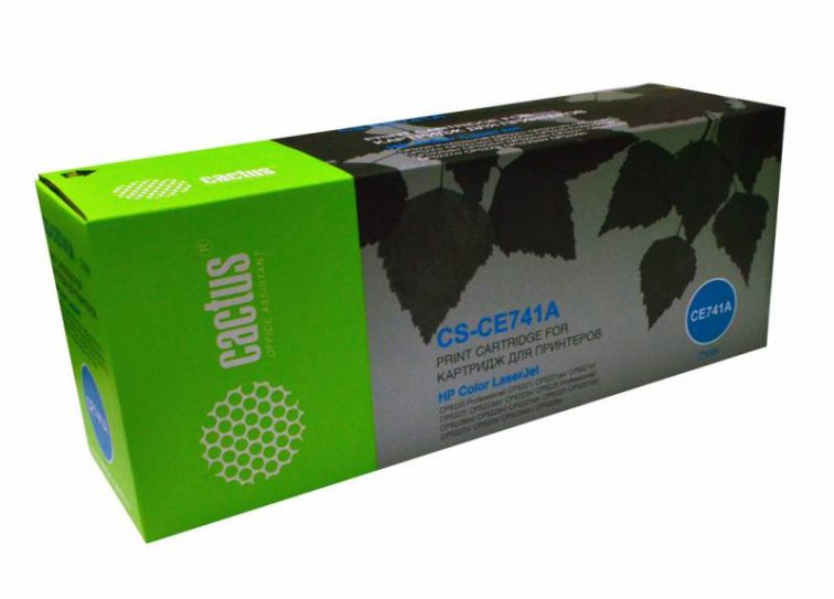 Картридж Cactus CS-CE741A для HP Color LaserJet CP5220 Professional CP5221 cyan,7 300 стр