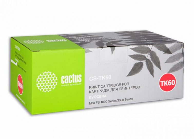 Тонер-картридж Cactus CS-TK60 для принтеров Kyocera Mita FS 1800/3800 20 000 стр.