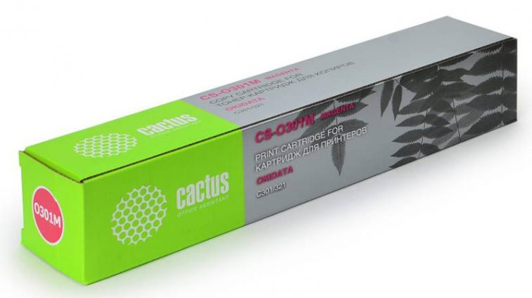 Тонер-картридж Cactus CS-O301M для OKI C301/321 пурпурный 1500 страниц