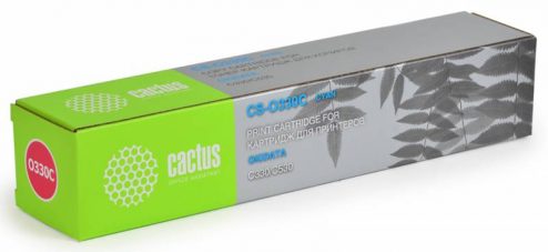Тонер-картридж Cactus CS-O330C для OKI C330/C530 голубой 3000 страниц