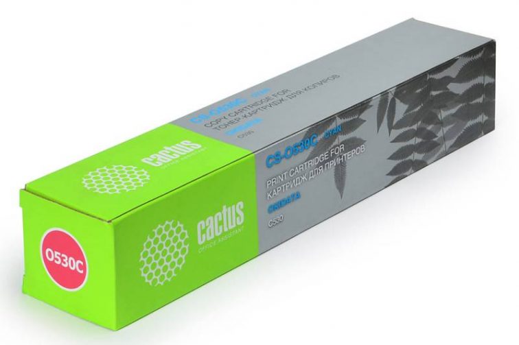 Тонер-картридж Cactus CS-O530C для OKI C530 голубой 5000 страниц