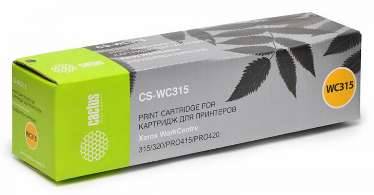 Тонер Картридж Cactus CS-WC315 006R01044 черный для Xerox WorkCentre ...