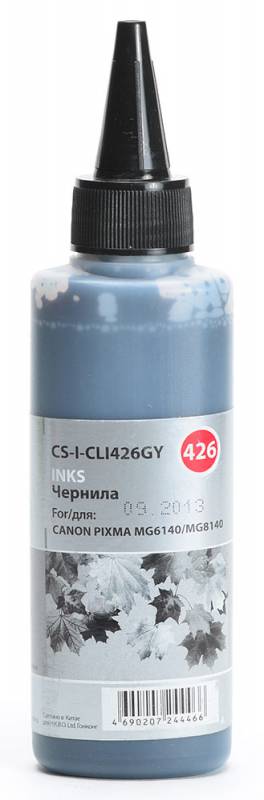 Чернила Cactus CS-I-CLI426GY серый (100мл) Canon PIXMA MG5140/5240/6140/8140; MX884