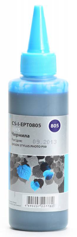 Чернила Cactus CS-I-EPT0805 светло-голубой (100мл) Epson Stylus Photo P50