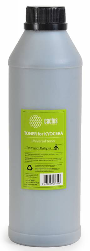 Тонер для копира Cactus CS-TKY-1000 черный (флакон 1000гр) Universal toner Kyocera