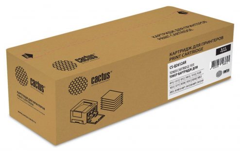 Картридж лазерный Cactus CS-Q2612AR черный (2000стр.) для HP LJ 1010/1012/1015/1018/1020/1020Plus/1022/3015/3020